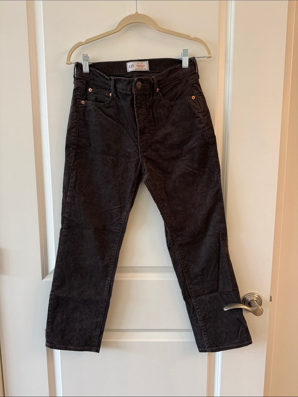 GAP Dark Brown Straight Corduroy Jeans